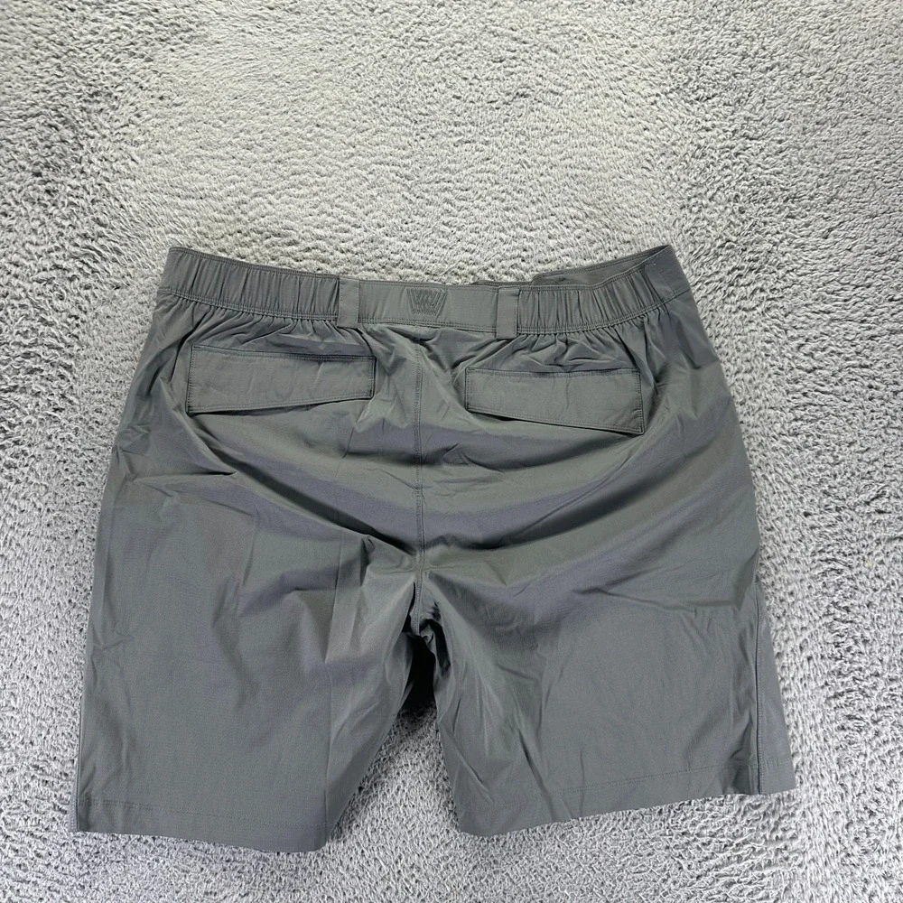 Mack Weldon Shorts Mens XXL Gray Nylon Cargo Casual Workwear Utility Stretch